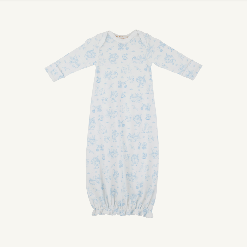 The Beaufort Bonnet Company Adorable Everyday Set in Sir Proper's Sweet Arrival Beale Street Blue