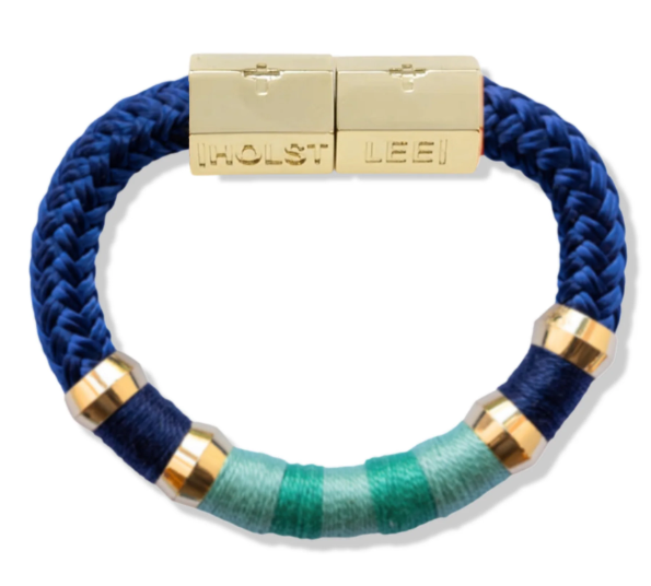 Holst + Lee Warm Weather Colorblock Bracelet in Blue Lagoon