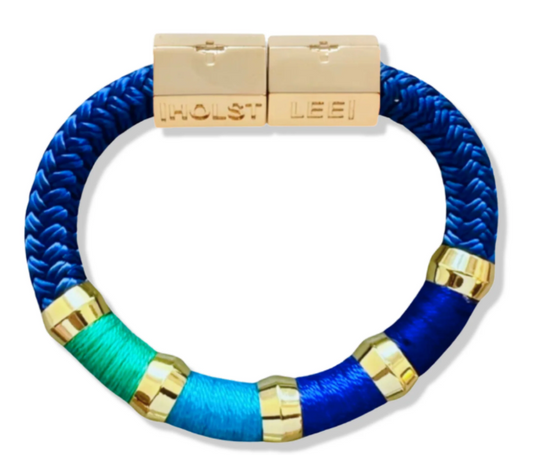 Holst + Lee Warm Weather Colorblock Bracelet in Casa Azul