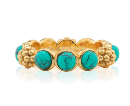 Capucine De Wulf Berry Gem Ring in Turquoise Size 7