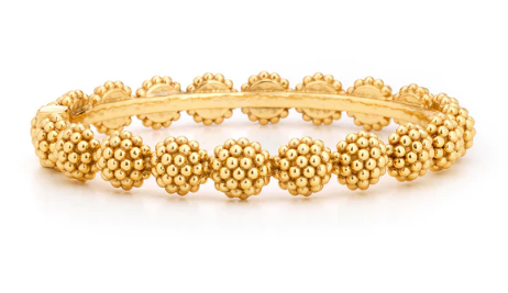 Capucine De Wulf Berry Eternity Hinged Bangle in Gold