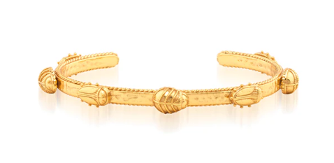 Capucine De Wulf Scarab Petite Cuff in Gold