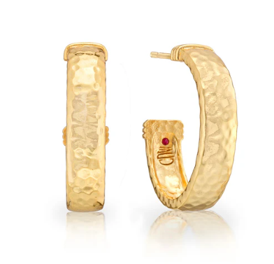 Capucine De Wulf Cleopatra Classic Medium Hoop Earrings in Gold