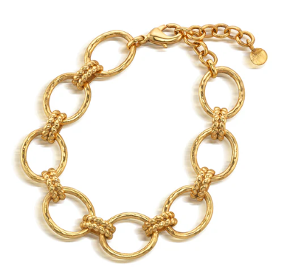 Capucine De Wulf Cleoparta Grande Link Bracelet in Gold