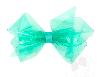 Wee Ones Medium Wee Splash Vinyl Bow in Tropical