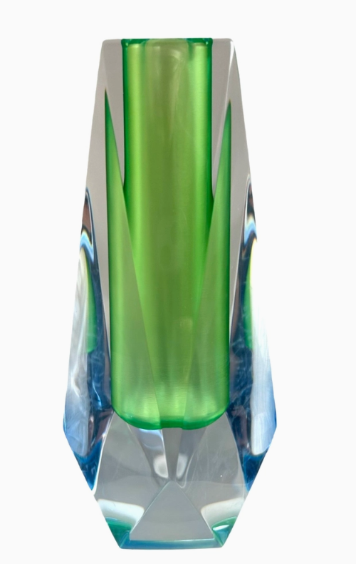 Maven Home Bud Vase in Blue and Green