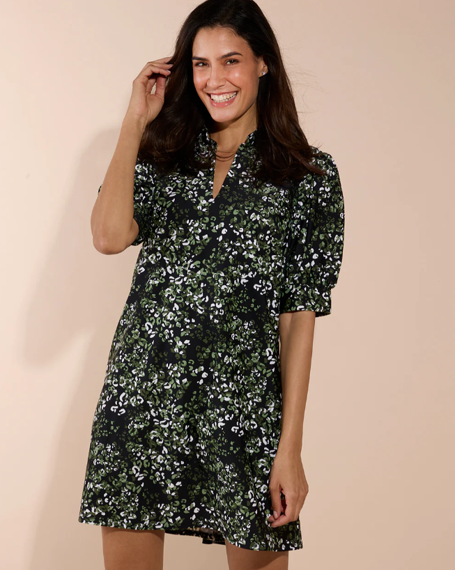 Jude Connally Emerson Dress in Painted Black Dot