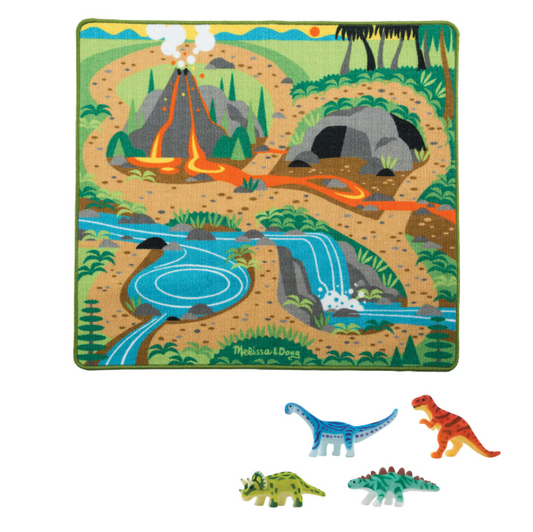 Melissa & Doug Prehistoric Playground Dinosaur Rug