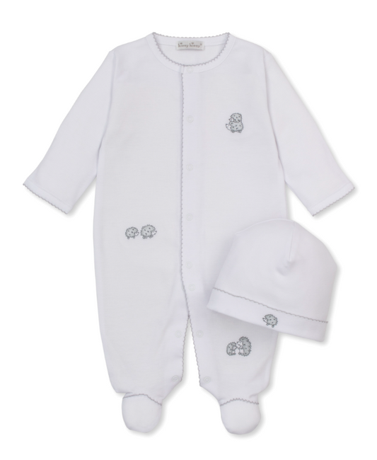 Kissy Kissy Footie with Hat Set in Hedgehogs Little Woods