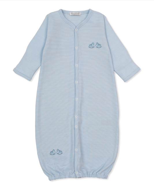 Kissy Kissy Convertible Gown in Gingham Rockers Blue