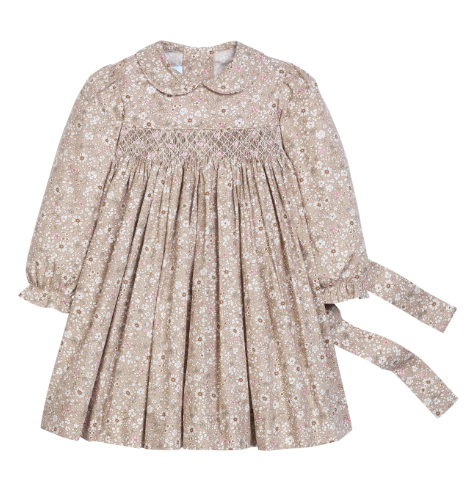 Little English Smocked Charlotte Dress in Camden Floral