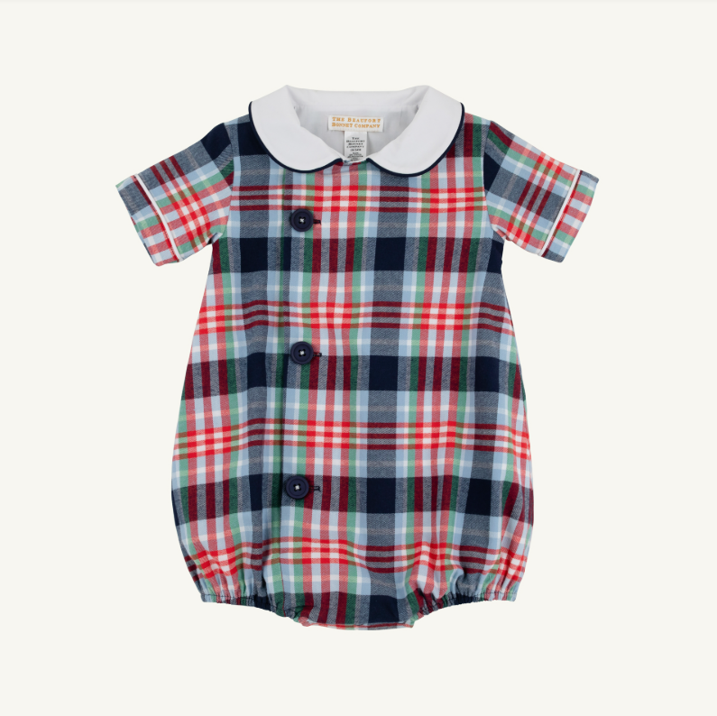 The Beaufort Bonnet Company Brock Flannel Bubble in Covington Cottage Plaid