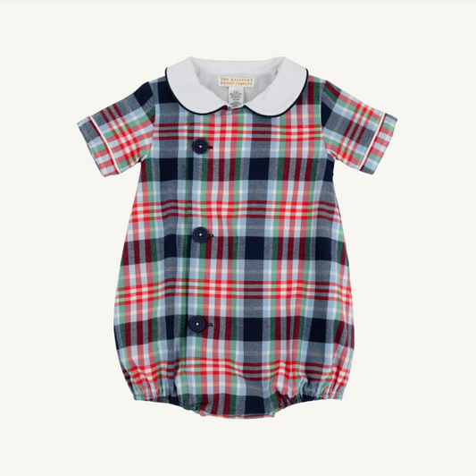 The Beaufort Bonnet Company Brock Flannel Bubble in Covington Cottage Plaid
