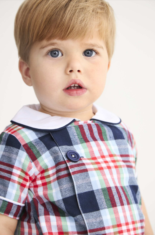 The Beaufort Bonnet Company Brock Flannel Bubble in Covington Cottage Plaid