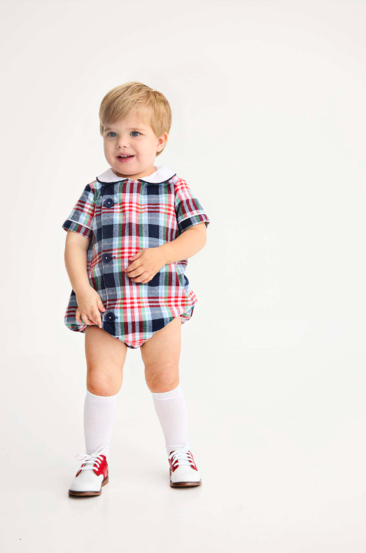 The Beaufort Bonnet Company Brock Flannel Bubble in Covington Cottage Plaid