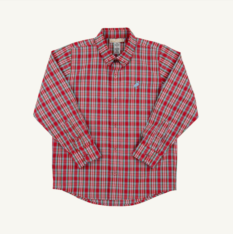 The Beaufort Bonnet Company Deans List Dress Shirt in Woodspoint Plaid