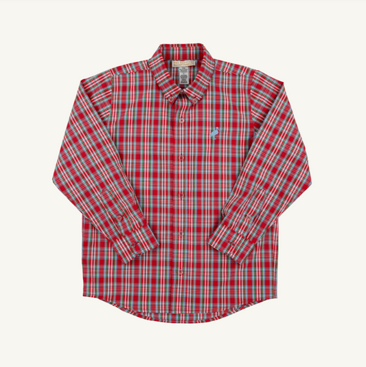 The Beaufort Bonnet Company Deans List Dress Shirt in Woodspoint Plaid