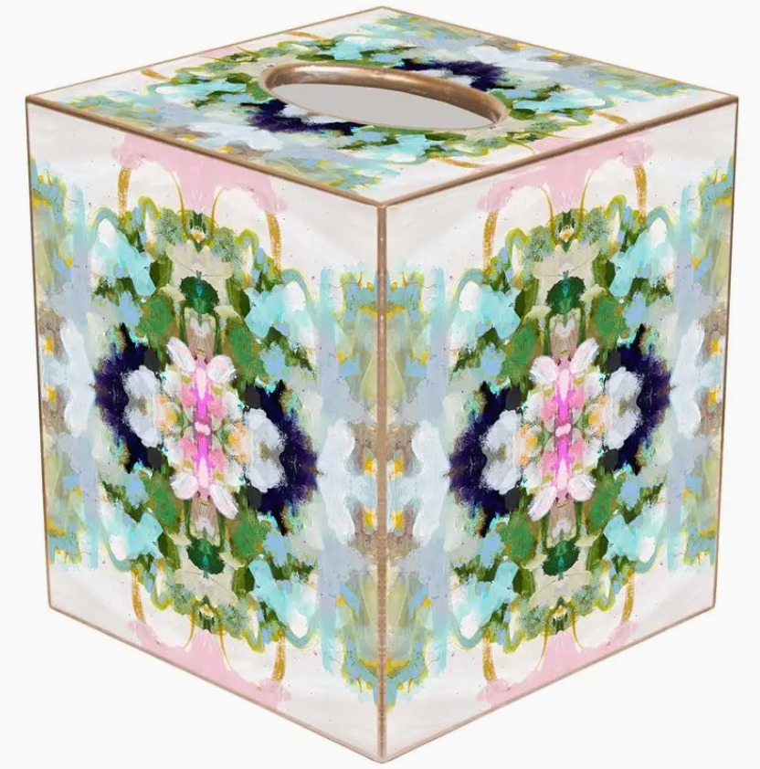 Marye Kelley Laura Park Nantucket Bloom Tissue Box Cover