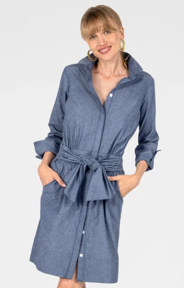 Gretchen Scott Breezy Blouson in Chambray