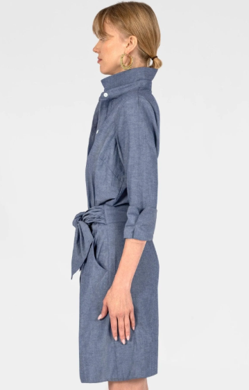 Gretchen Scott Breezy Blouson in Chambray