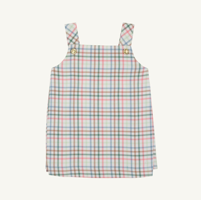 The Beaufort Bonnet Company Pleated Ginny Jumper in Manalapan Plaid