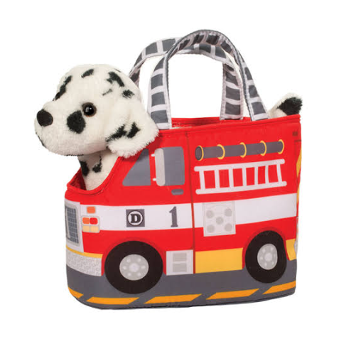 Douglas Toys Fire Truck Pet Sak with Dalmatian