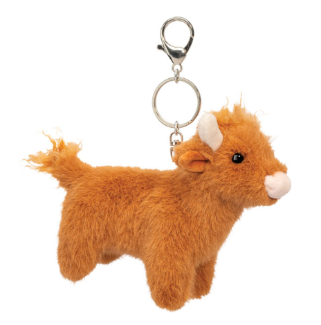 Douglas Toys Highland Cow  Bag Charm