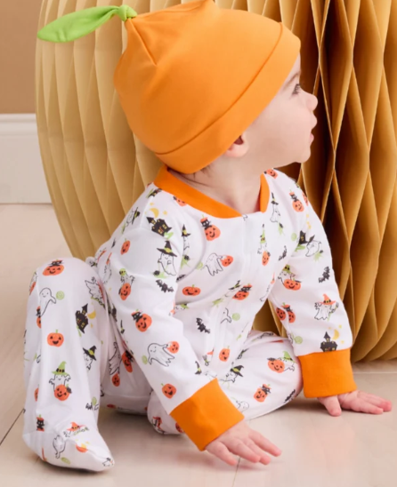 Kissy Kissy Hat in Halloween Orange