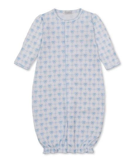 Kissy Kissy Sack in Windowpane Bows