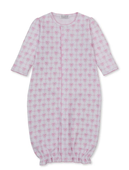Kissy Kissy Sack in Windowpane Bows