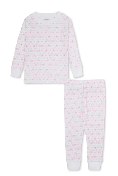 Kissy Kissy Pajama Snug Set in Windowpane Bows