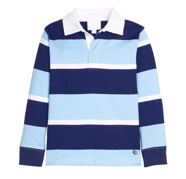 Little English Rugby Polo in Varsity Stripe