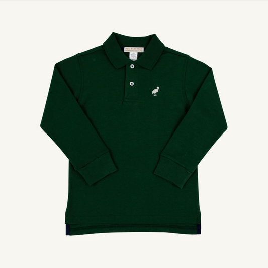 The Beaufort Bonnet Company Prim and Proper Pima Polo Grier Green
