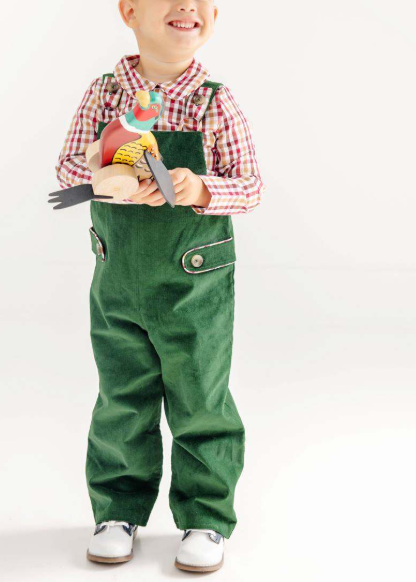 The Beaufort Bonnet Company Peter Pan Collar Shirt Onesie  in Easton Pond Plaid
