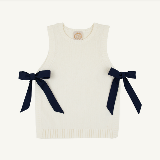 The Beaufort Bonnet Company Shae Sweater Vest in Palmetto Pearl