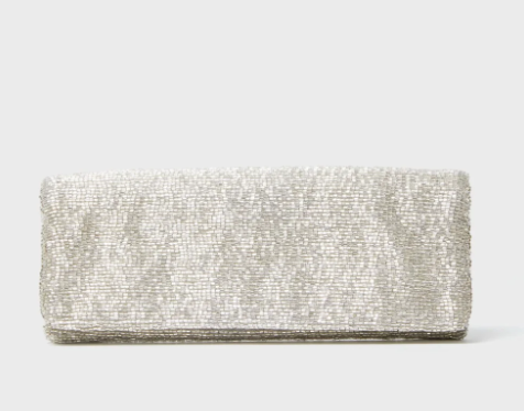 Tiana Designs Clutch in Silver