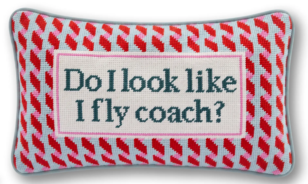 Furbish Needle Point Pillow in Fly Coach