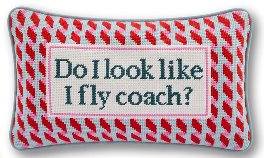 Furbish Needle Point Pillow in Fly Coach