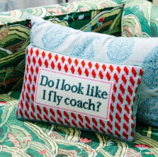 Furbish Needle Point Pillow in Fly Coach
