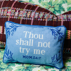 Furbish Needle Point Pillow in Try Me