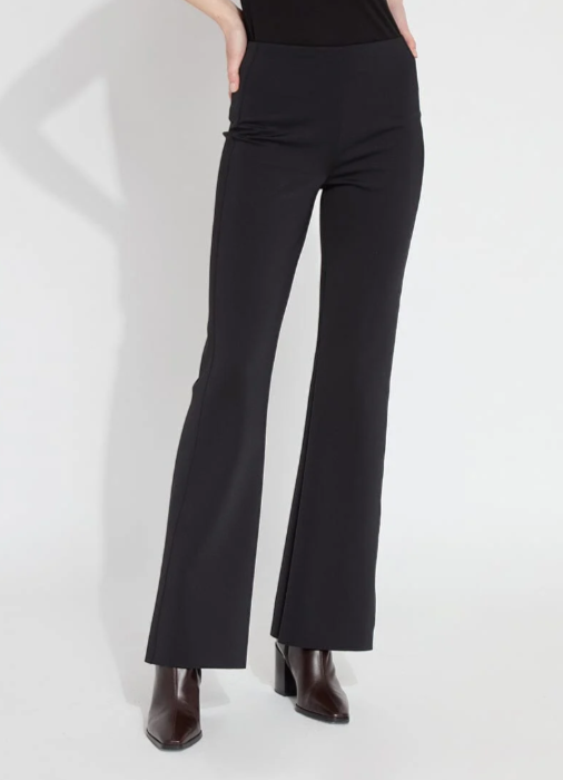 Lysse Spencer Hi Waist Neoprene Trouser in Black