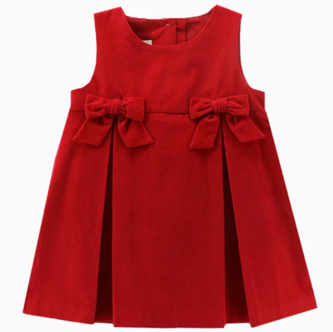 Zuccini Kids Windsor Red Corduroy Romper
