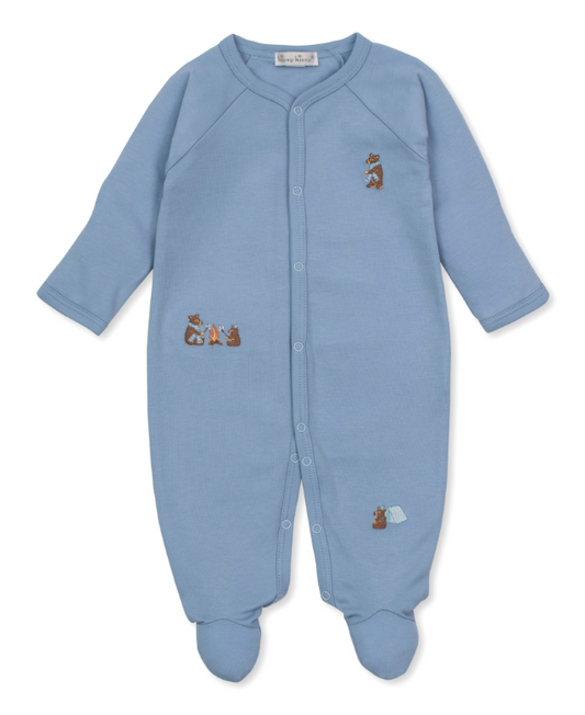 Kissy Kissy Footie in Campsite Friends Blue