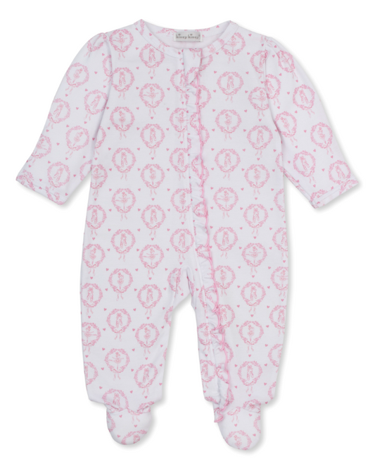 Kissy Kissy Footie with Zip in Petite Pirouette
