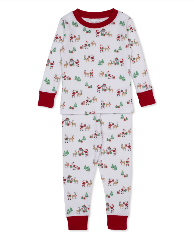 Kissy Kissy Pajama Snug Set in North Pole Reindeer