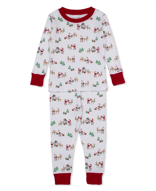 Kissy Kissy Pajama Snug Set in North Pole Reindeer