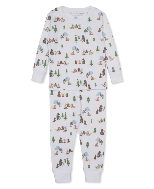 Kissy Kissy Pajama Snug Set in Campsite Friends