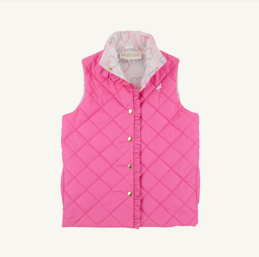 The Beaufort Bonnet Company Vaughn Vest in Winter Park Pink