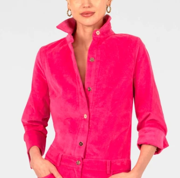 Gretchen Scott Boyfriend Shirt in Pink