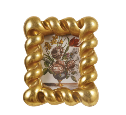 Creative Co-op Resin Twisted Photo Frame